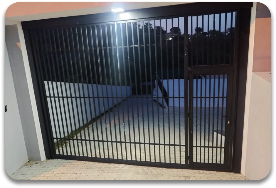 Esquadria de alumínio com vidro em janela